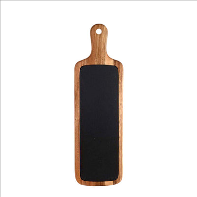 PLATEAU PRÉSENTATION RECTANGULAIRE 50,8x15,3x1,5 CM NATUREL ARDOISE+BOIS (3 UNITÉS)