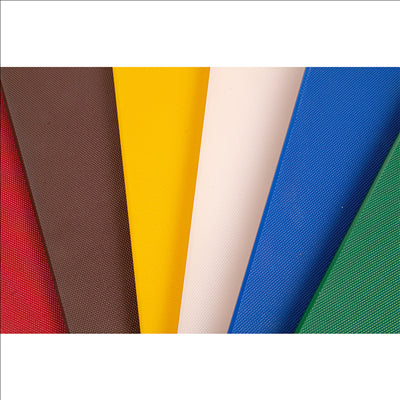 SET DE 6 PLANCHES À DÉCOUPER EN 6 COULEURS 40x30x1 CM ASSORTI LDPE (1 UNITÉ)
