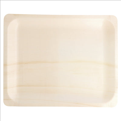 PLATEAUX RECTANGULAIRES 'WOOD' 26,5x21,5x2 CM NATUREL BOIS (200 UNITÉS)