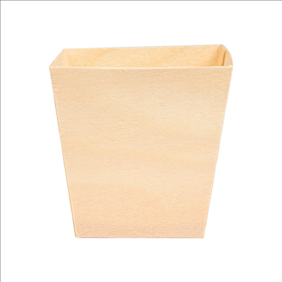 MINI BOL EN FEUILLE DE PEUPLIER 5,5x5,5x5,5 CM NATUREL BOIS (50 UNITÉS)