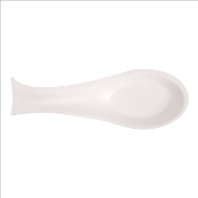 RÉCIPIENT À CUILLÈRE 'BIONIC' 10,1x2,7x2,6 CM BLANC BAGASSE (1000 UNITÉS)