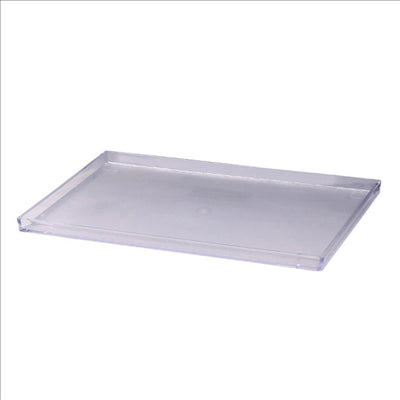 PLATEAU PRODUITS D'ACCUEIL 32x21,2x1,9 CM TRANSPARENT ABS (1 UNITÉ)