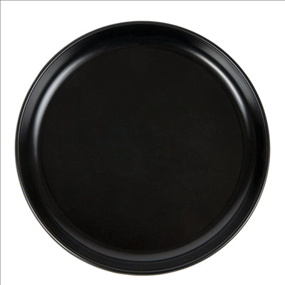 ASSIETTES PLATES 'ASAMI WARE' Ø 16x2 CM NOIR MÉLAMINE (6 UNITÉS)
