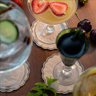 DESSOUS DE VERRE 9 PLIS 186 G/M2 Ø9 CM MARRON OUATE (3000 UNITÉS)