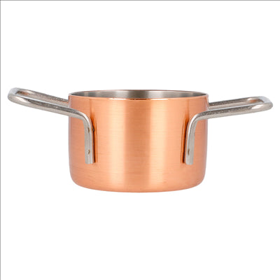 MINI SAUTOIRS 'ARTINOX' Ø 7x4,5 CM CUIVRE INOX (6 UNITÉS)