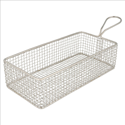 MINI FRITEUSES LONGUES 'ARTINOX' 22x10x6 CM ARGENTE INOX (6 UNITÉS)