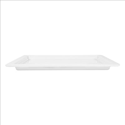 BACS GN 1/2 32,5 x 26,5 x 2 (h) CM BLANC MÉLAMINE (6 UNITÉS)