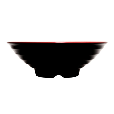 BOLS NOIR/ROUGE 'ASAMI WARE' 2800 ML Ø 29,2x10 CM MÉLAMINE (12 UNITÉS)