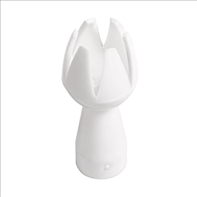 BUSE POUR SIPHON CRÈME, TULIPE BLANC PP (50 UNITÉS)