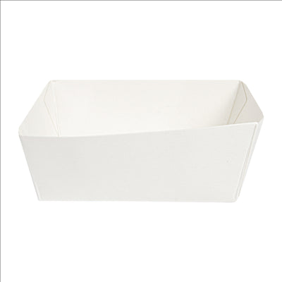 DELI-BARQUETTES 210 + 15 PE G/M2 7x7x3 CM BLANC CARTON (1000 UNITÉS)
