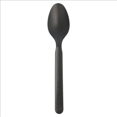 CUILLÈRES 16 CM NOIR CPLA (1000 UNITÉS)