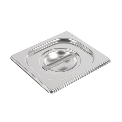 COUVERCLE 1/6 POUR RÉFÉRENCE 181.75 17,6x16 CM ARGENTE INOX (1 UNITÉ)