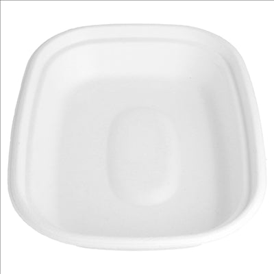 PLATEAUX 'BIONIC' 1100 ML 23,1x18,2x4,3 CM BLANC BAGASSE (300 UNITÉS)