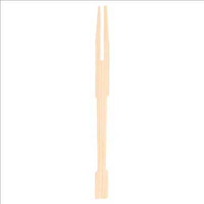 MINI FOURCHETTE 9 CM NATUREL BAMBOU (2000 UNITÉS)