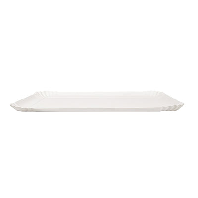 PLATEAUX PÂTISSERIE - MOYENS 500 G/M2 42x28 CM BLANC CARTON (25 UNITÉS)