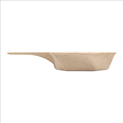RÉCIPIENTS HEXAGONALES 'BIONIC' 5,5x1,5 CM NATUREL BAGASSE (1000 UNITÉS)