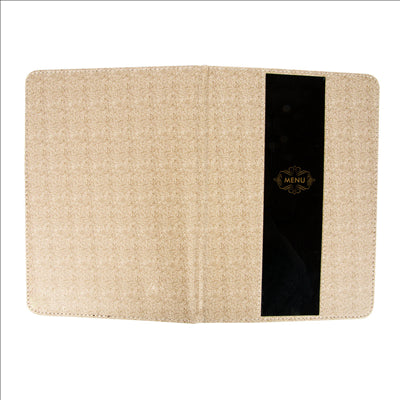 PORTE MENU 8 POCHETTES DIN-A4 22x31 CM GRIS PVC (1 UNITÉ)