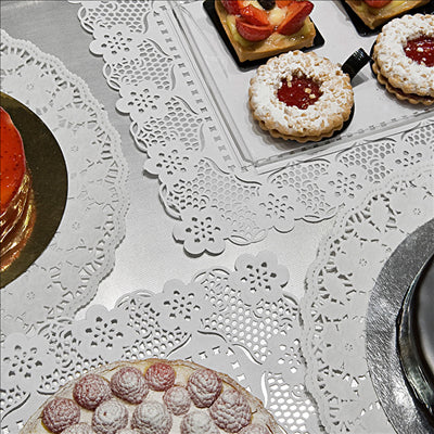 DENTELLES RECTANGULAIRES INGRAISSABLES 40 G/M2 40x30 CM BLANC PARCH.INGRAISSABLE (250 UNITÉS)