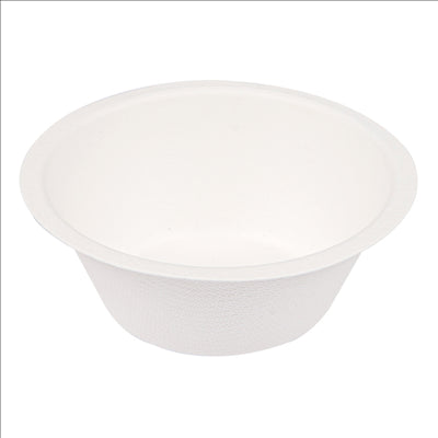 BOLS 'BIONIC' 250 ML Ø11,4x4,4 CM BLANC BAGASSE (1500 UNITÉS)