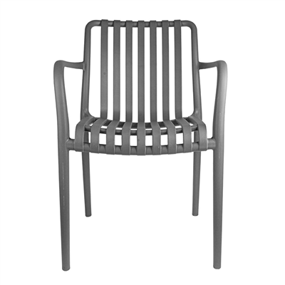 CHAISE EMPILABLE 'SUPRA-TEK' 52x52x81 CM GRIS PP (4 UNITÉS)