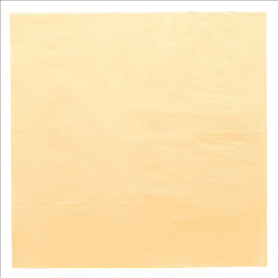 SERVIETTES ECOLABEL 2 PLIS 18 G/M2 39x39 CM IVOIRE OUATE (1600 UNITÉS)