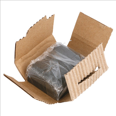 ÉPONGES CHAUSSURES, ÉTUI RECYCLÉ 3,8x2,1x5 CM NOIR CARTON (100 UNITÉS)