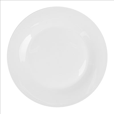 ASSIETTES PLATES Ø 27 CM BLANC PORCELAINE (24 UNITÉS)