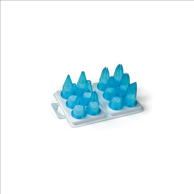 DOUILLES DÉCORATION 12 PIÈCES BLEU CIEL TRITAN (1 UNITÉ)