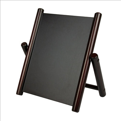 PANNEAU / ARDOISE DE TABLE 32x32 CM NOIR BOIS (1 UNITÉ)