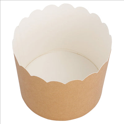 MUFFIN CUPS 160 + 15 PE G/M2 Ø 6x5,5 CM MARRON CARTON (100 UNITÉS)