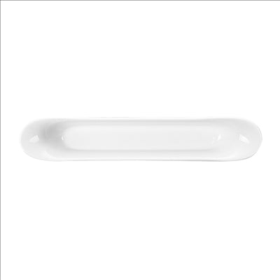 RÉCIPIENTS OBLONGS 21 CM BLANC PORCELAINE (12 UNITÉS)