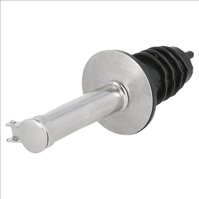 2 U. BECS VERSEURS SANS DOSEUR AVEC COUVERCLE Ø 3x9 CM ARGENTE INOX (1 UNITÉ)