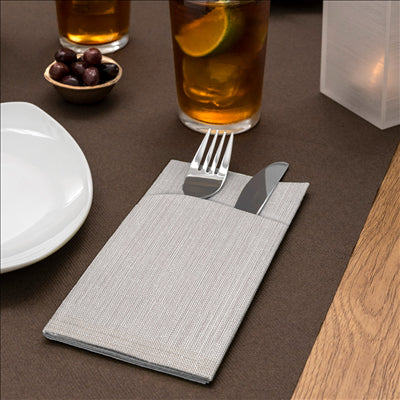 "TÊTE-À-TÊTE" PRÉ. 120CM (20 FEU.) 55 G/M2 0,40x24 M CHOCOLAT AIRLAID (6 UNITÉS)