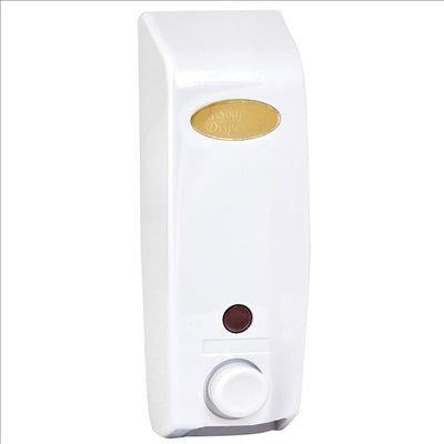 DISTRIBUTEUR DE SAVON 400 ML 8,5x8,5x25 CM BLANC ABS (1 UNITÉ)