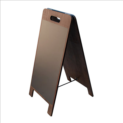 ARDOISE EN ANGLE 2 FACES MAGNÉTIQUE 38x45x78 CM NOIR BOIS (1 UNITÉ)