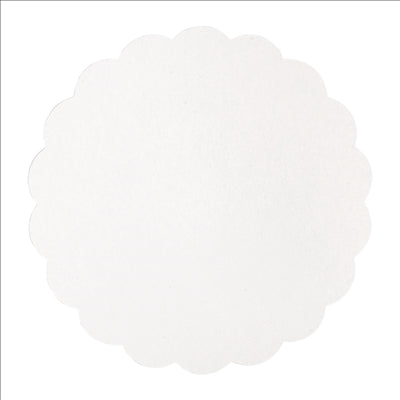 DISQUES PLATS PÂTISSERIE 300 G/M2 Ø 23 CM BLANC CARTON (250 UNITÉS)