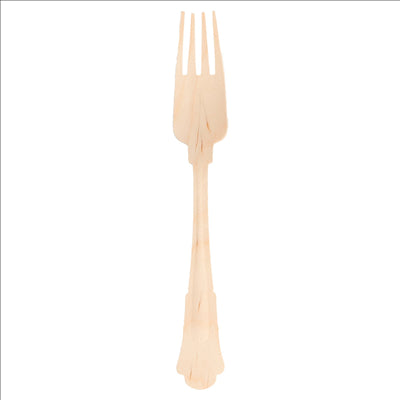 FOURCHETTES 'CLASSIC' 19,3 CM NATUREL BOIS (100 UNITÉS)