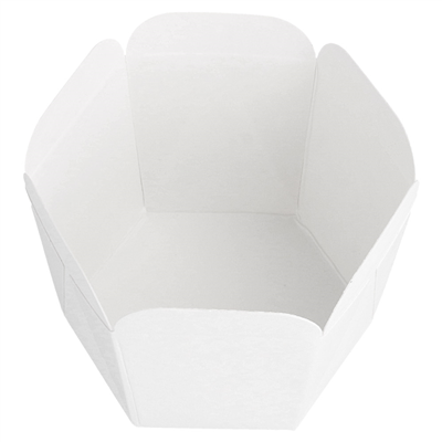 MINI POTS À PATES 10 CL 210 + 15 PE G/M2 5x5 CM BLANC CARTON (100 UNITÉS)