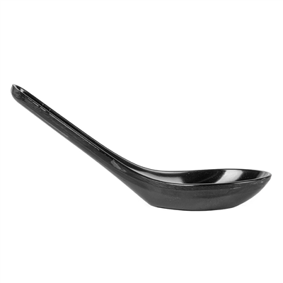 CUILLÈRES CHINOISES 'ASAMI WARE' 14x4,2x4,5 CM NOIR MÉLAMINE (100 UNITÉS)