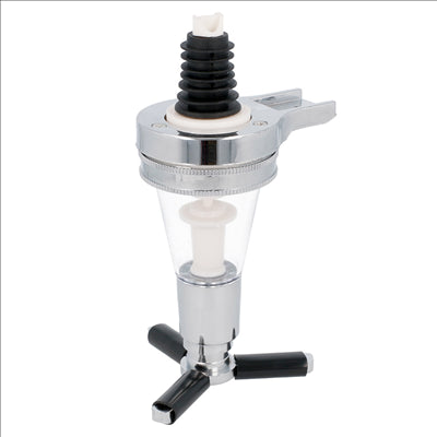 DOSEUR BOISSONS ALCOOL 28 ML 7,5x16 CM ARGENTE PLASTIQUE (1 UNITÉ)