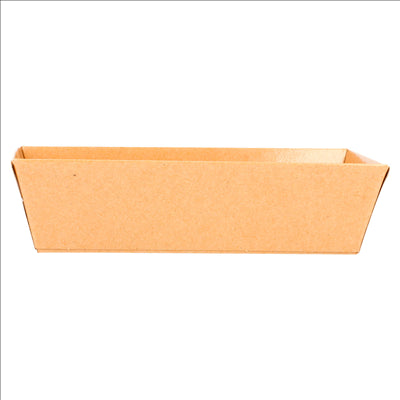 BARQUETTES 250 + 12,5 PE G/M2 13,5x7,5x3,5 CM NATUREL KRAFT (1000 UNITÉS)