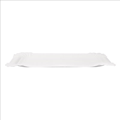PLATEAUX PÂTISSERIE - PETITS  280 G/M2 17,5x11CM BLANC CARTON (250 UNITÉS)
