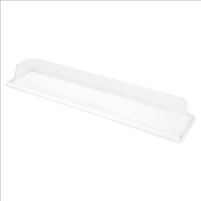 COUVERCLES POUR RÉFÉRENCE 224.91 3,7 (h) CM TRANSPARENT PET (1000 UNITÉS)
