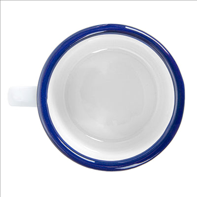 TASSES 'ENAMELWARE' 350 ML Ø 8x8 CM BLANC ACIER ÉMAILLÉ (6 UNITÉS)