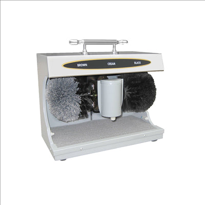 MACHINE À CIRER LES CHAUSSURES 90W 37x21x33 CM ARGENTE INOX (1 UNITÉ)