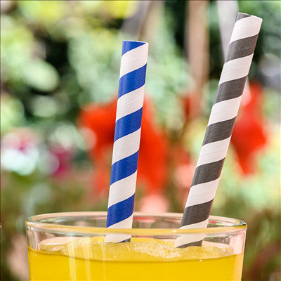 PAILLES À FRANGES SOUS SACHETS 'PAPER' Ø0,80x23,5 CM ASSORTI PAPIER (3000 UNITÉS)