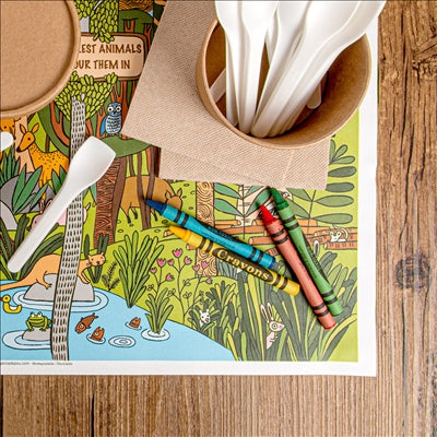 BOÎTES DE 4 CRAYONS DE COULEURS 9x3,4x1 CM ASSORTI CIRE (48 UNITÉS)