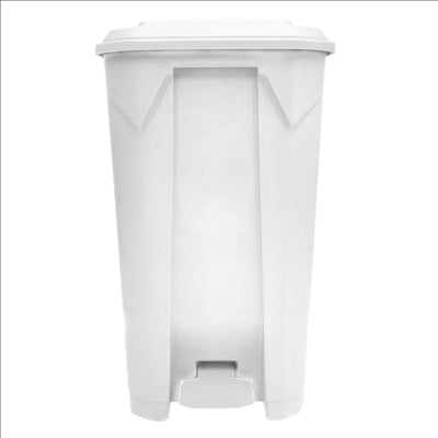 CONTENEUR AVEC COUVERCLE 100 L 49x47x84 CM BLANC PP (1 UNITÉ)