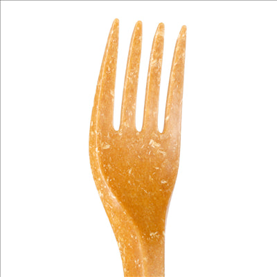 FOURCHETTES 17 CM NATUREL FIBRE DE BOIS (80 UNITÉS)