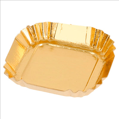 MINI PLATEAUX 325 G/M2 5,5x5,5 CM OR CARTON (100 UNITÉS)